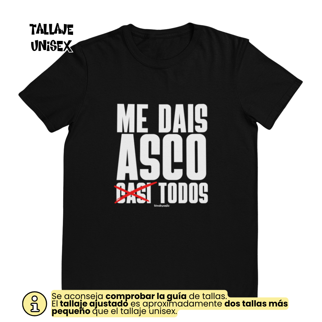 comprar-Camiseta Me dais asco todos Ed. Limitada-wondernastic