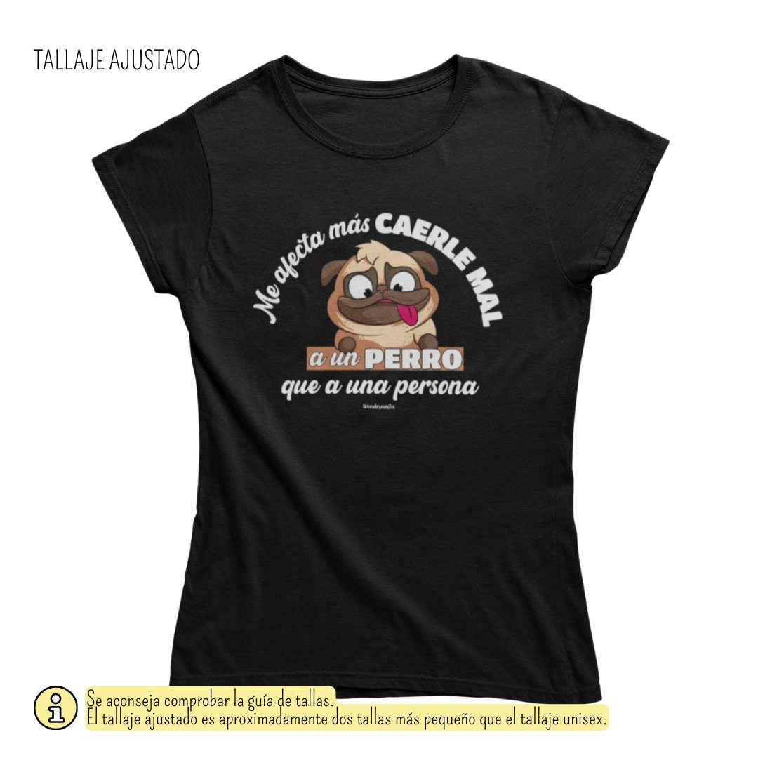 comprar-Camiseta Me afecta más caerle mal a un perro-wondernastic