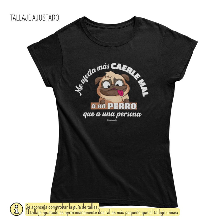 comprar-Camiseta Me afecta más caerle mal a un perro-wondernastic