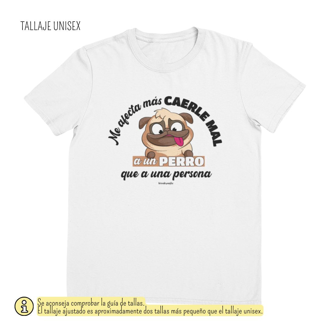 comprar-Camiseta Me afecta más caerle mal a un perro-wondernastic