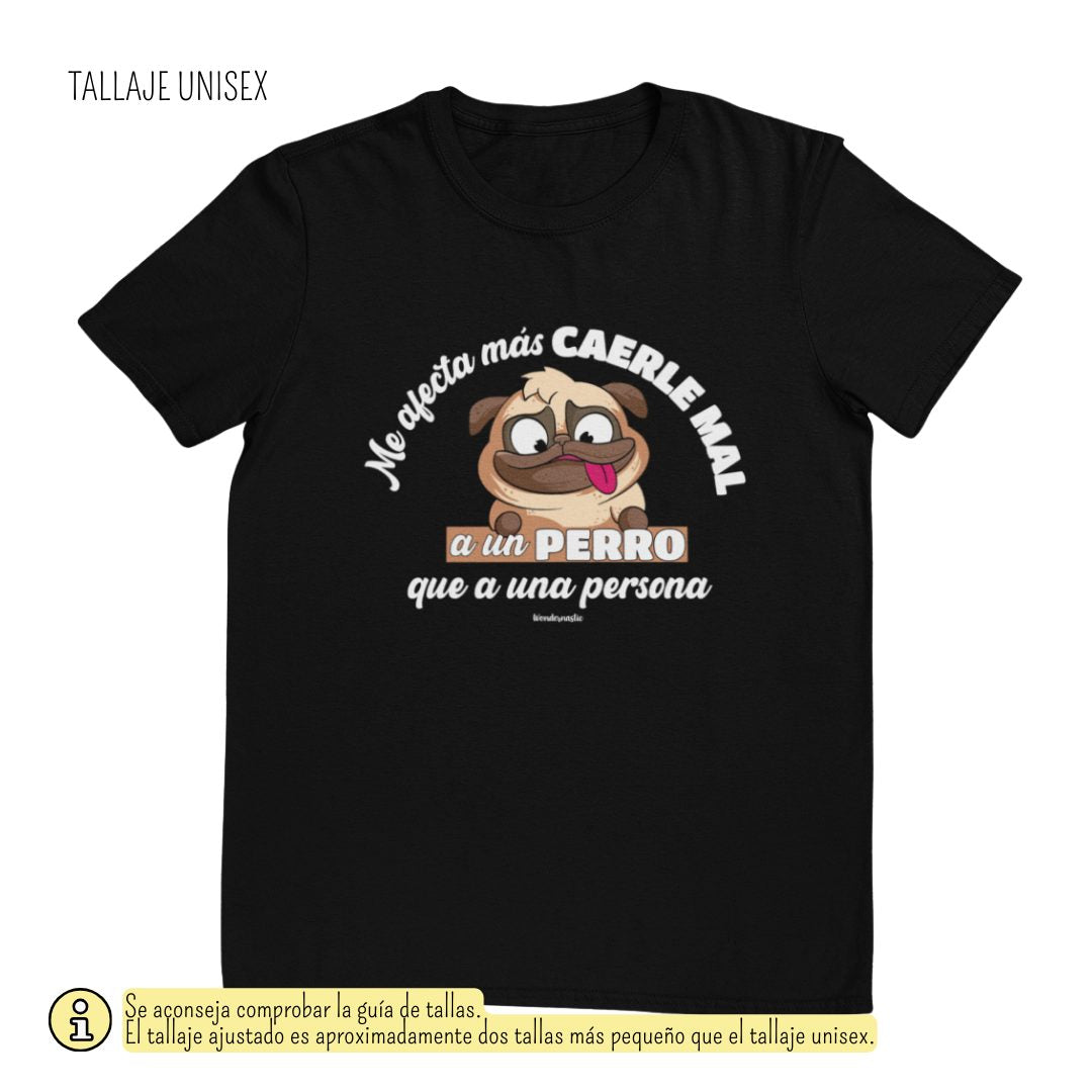 comprar-Camiseta Me afecta más caerle mal a un perro-wondernastic