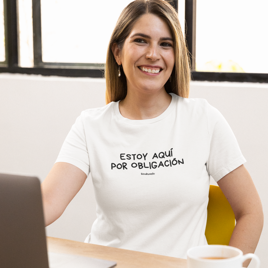 comprar-Camiseta Estoy aquí por obligación-wondernastic
