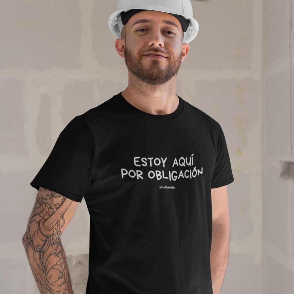 comprar-Camiseta Estoy aquí por obligación-wondernastic