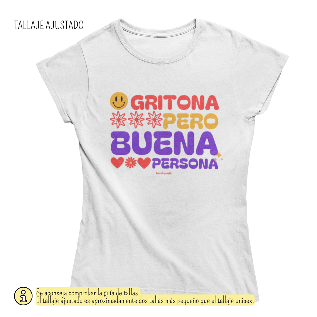 comprar-Camiseta Gritona pero buena persona-wondernastic