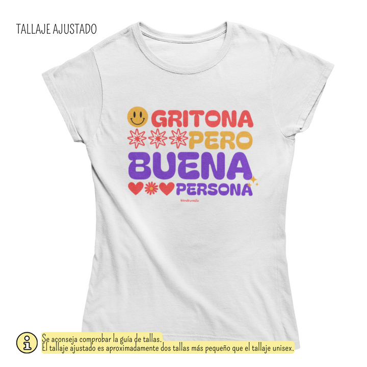 comprar-Camiseta Gritona pero buena persona-wondernastic