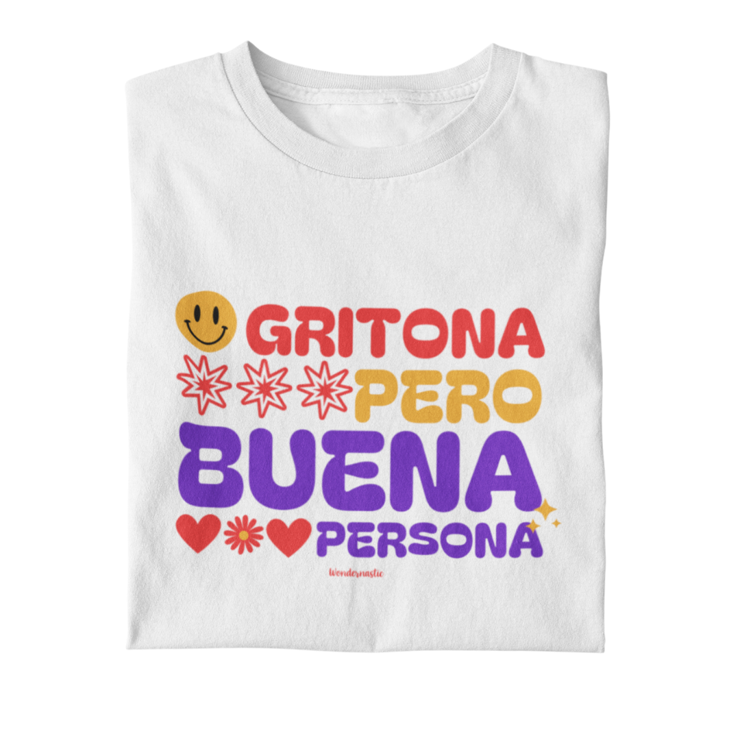 comprar-Camiseta Gritona pero buena persona-wondernastic