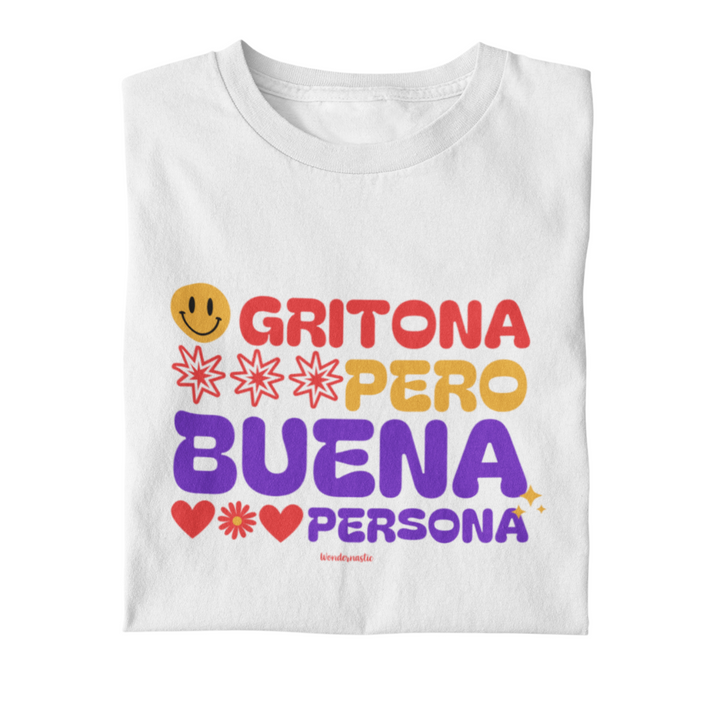 comprar-Camiseta Gritona pero buena persona-wondernastic