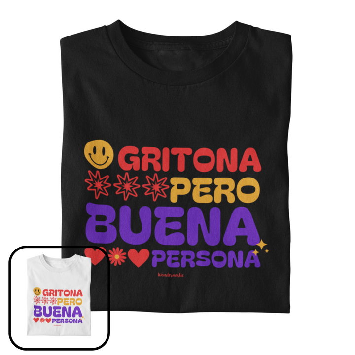 comprar-Camiseta Gritona pero buena persona-wondernastic