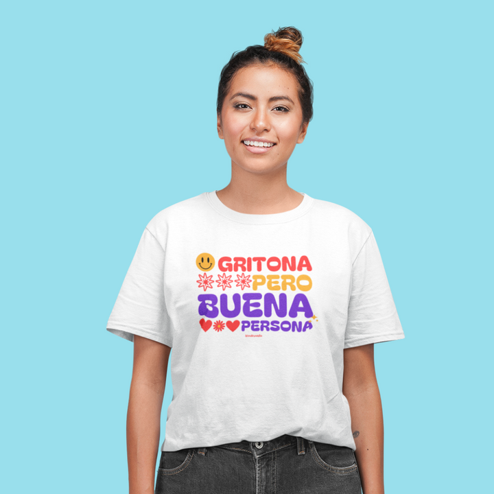 comprar-Camiseta Gritona pero buena persona-wondernastic