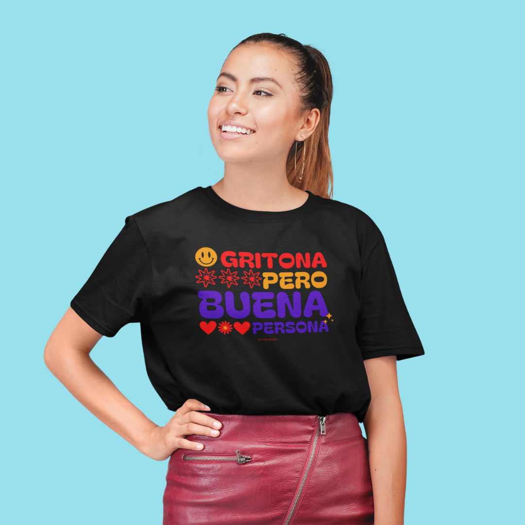 comprar-Camiseta Gritona pero buena persona-wondernastic