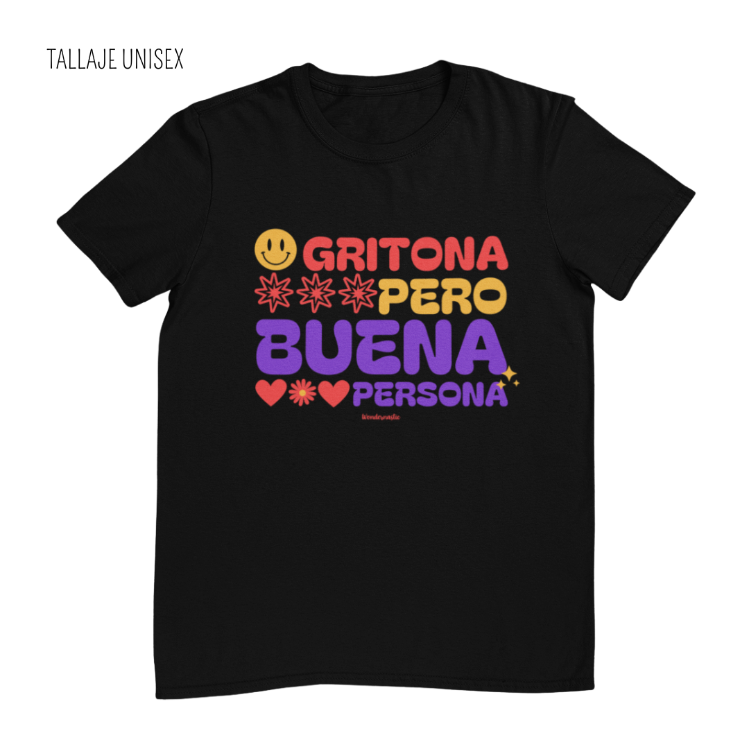 comprar-Camiseta Gritona pero buena persona-wondernastic