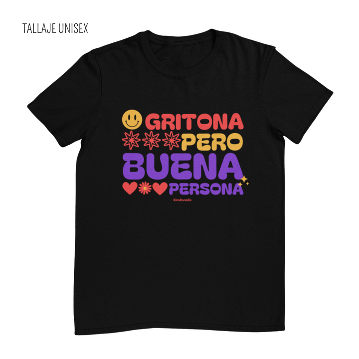 comprar-Camiseta Gritona pero buena persona-wondernastic