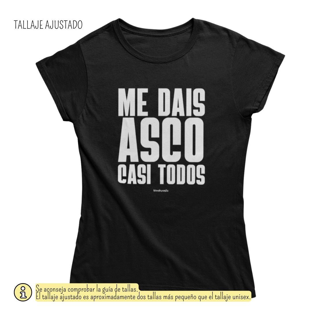comprar-Camiseta Me dais asco casi todos-wondernastic