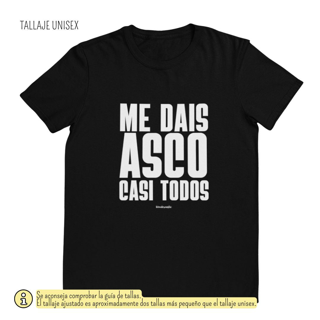comprar-Camiseta Me dais asco casi todos-wondernastic