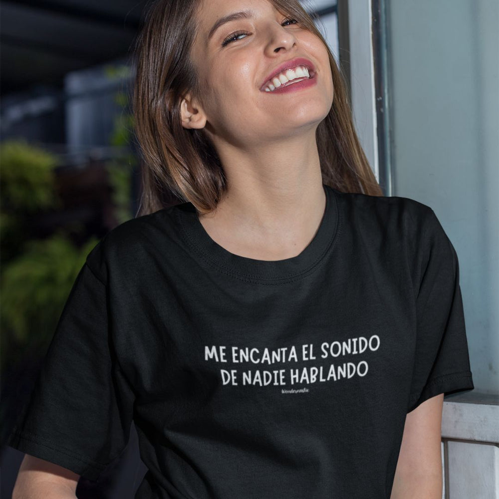 comprar-Camiseta Me encanta el sonido de nadie hablando-wondernastic
