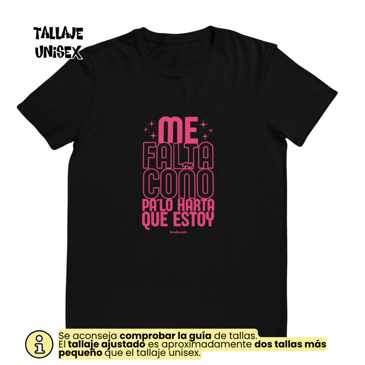 comprar-Camiseta Me falta coño pa´lo harta que estoy Ed. Limitada-wondernastic