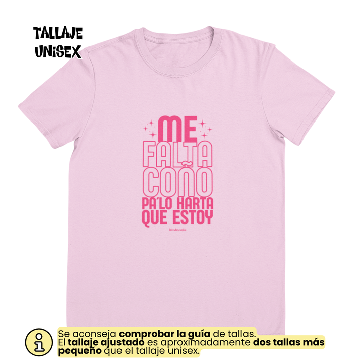 comprar-Camiseta Me falta coño pa´lo harta que estoy Ed. Limitada-wondernastic