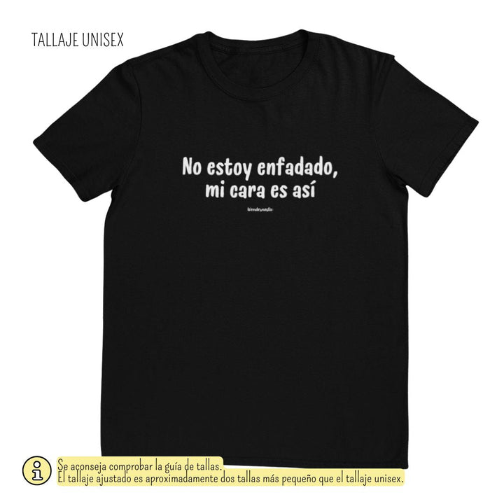 comprar-Camiseta no estoy enfadado, mi cara es así-wondernastic