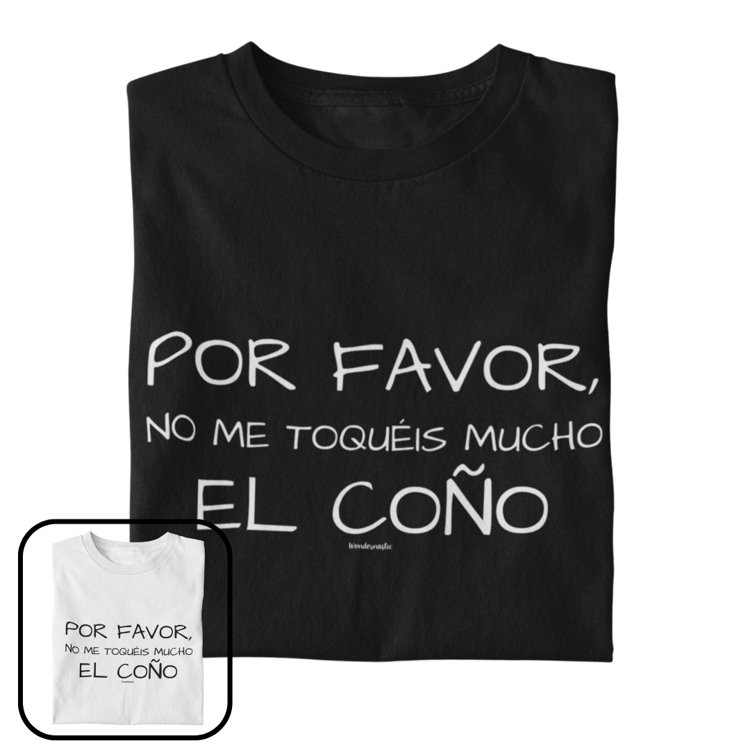 comprar-Camiseta Por favor, no me toquéis mucho el coño-wondernastic
