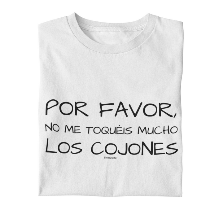 comprar-Camiseta Por favor, no me toquéis mucho los cojones-wondernastic