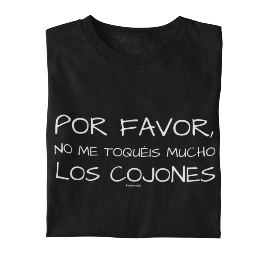 comprar-Camiseta Por favor, no me toquéis mucho los cojones-wondernastic