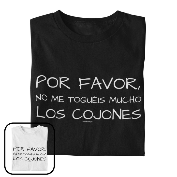 comprar-Camiseta Por favor, no me toquéis mucho los cojones-wondernastic