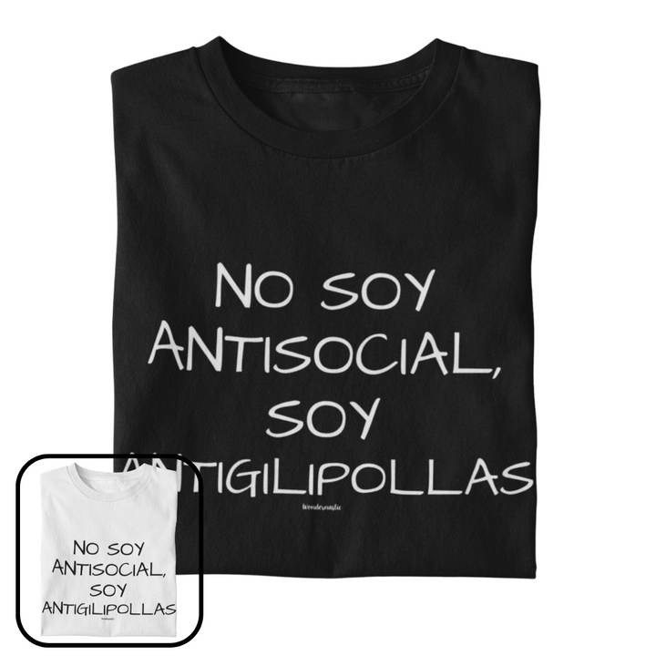 comprar-Camiseta No soy antisocial-wondernastic