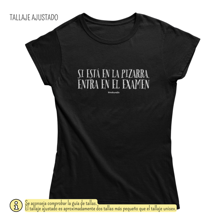 comprar-Camiseta Si está en la pizarra, entra en el examen-wondernastic