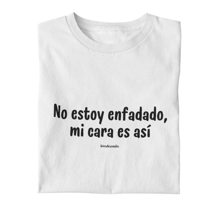 comprar-Camiseta no estoy enfadado, mi cara es así-wondernastic