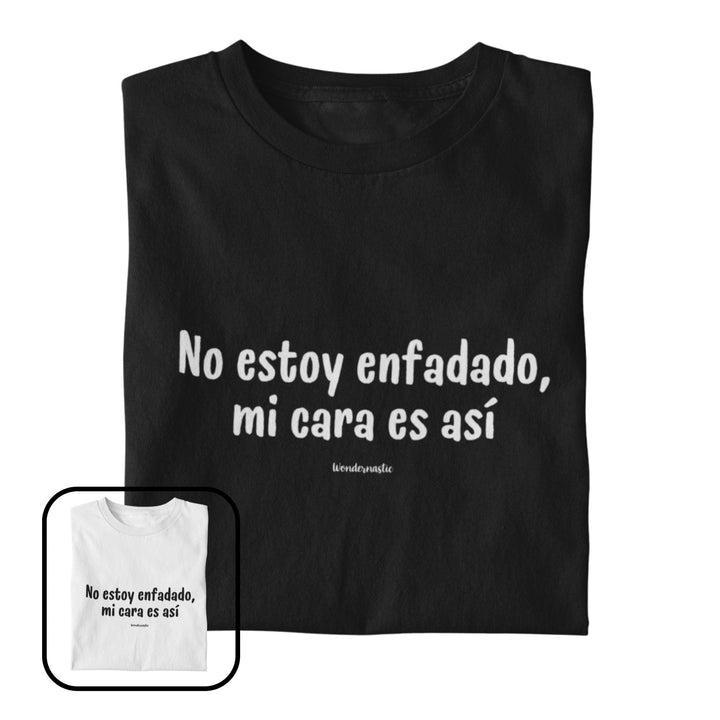 comprar-Camiseta no estoy enfadado, mi cara es así-wondernastic