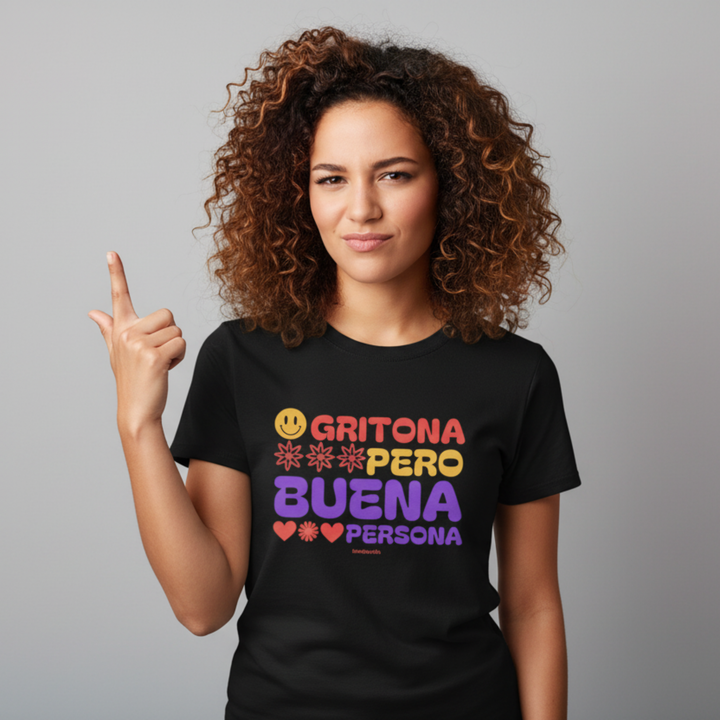 comprar-Camiseta Gritona pero buena persona-wondernastic