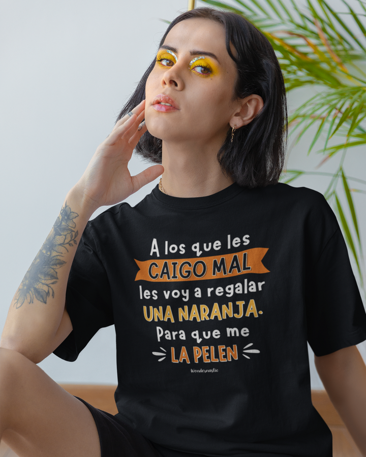 comprar-Camiseta Les voy a regalar una naranja-wondernastic