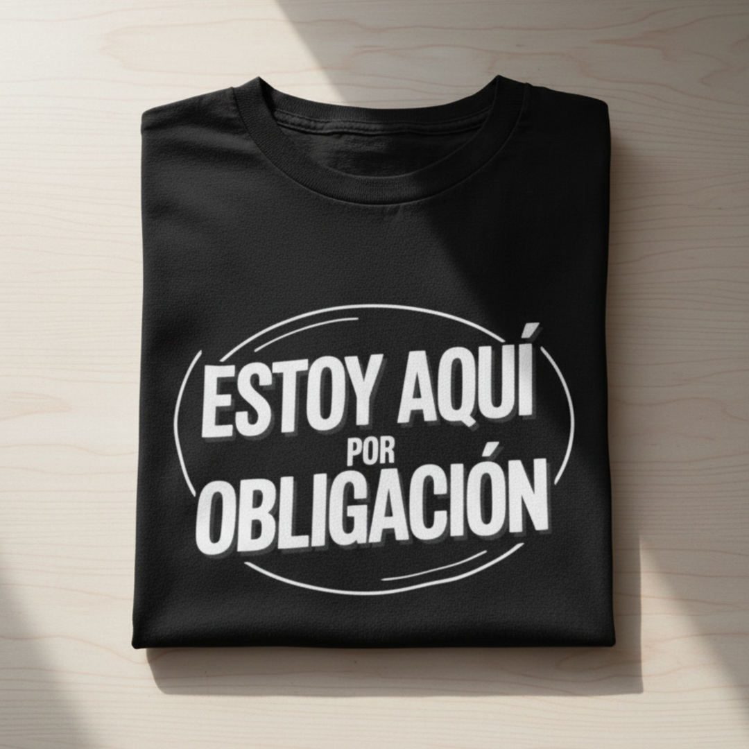comprar-Camiseta Estoy aquí por obligación-wondernastic