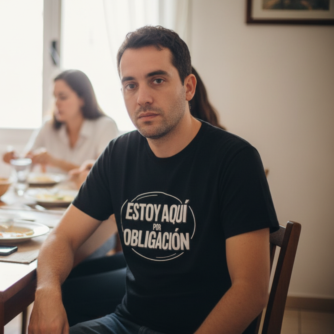 comprar-Camiseta Estoy aquí por obligación-wondernastic