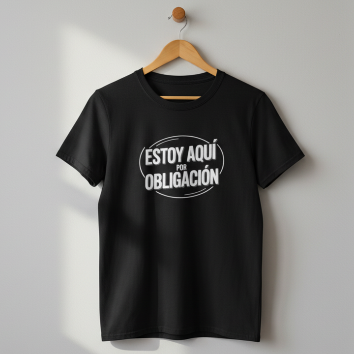 comprar-Camiseta Estoy aquí por obligación-wondernastic