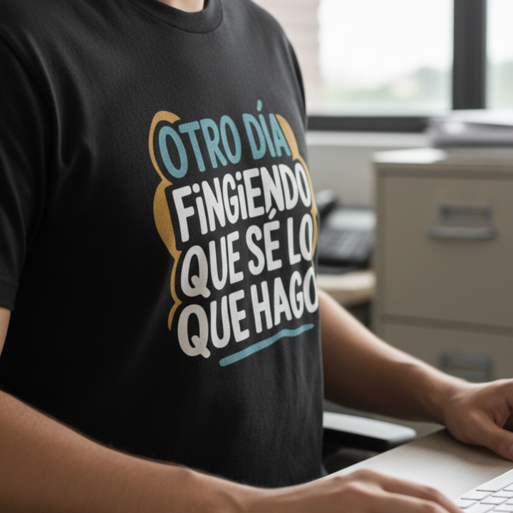 comprar-Camiseta Otro día fingiendo que sé lo que hago-wondernastic