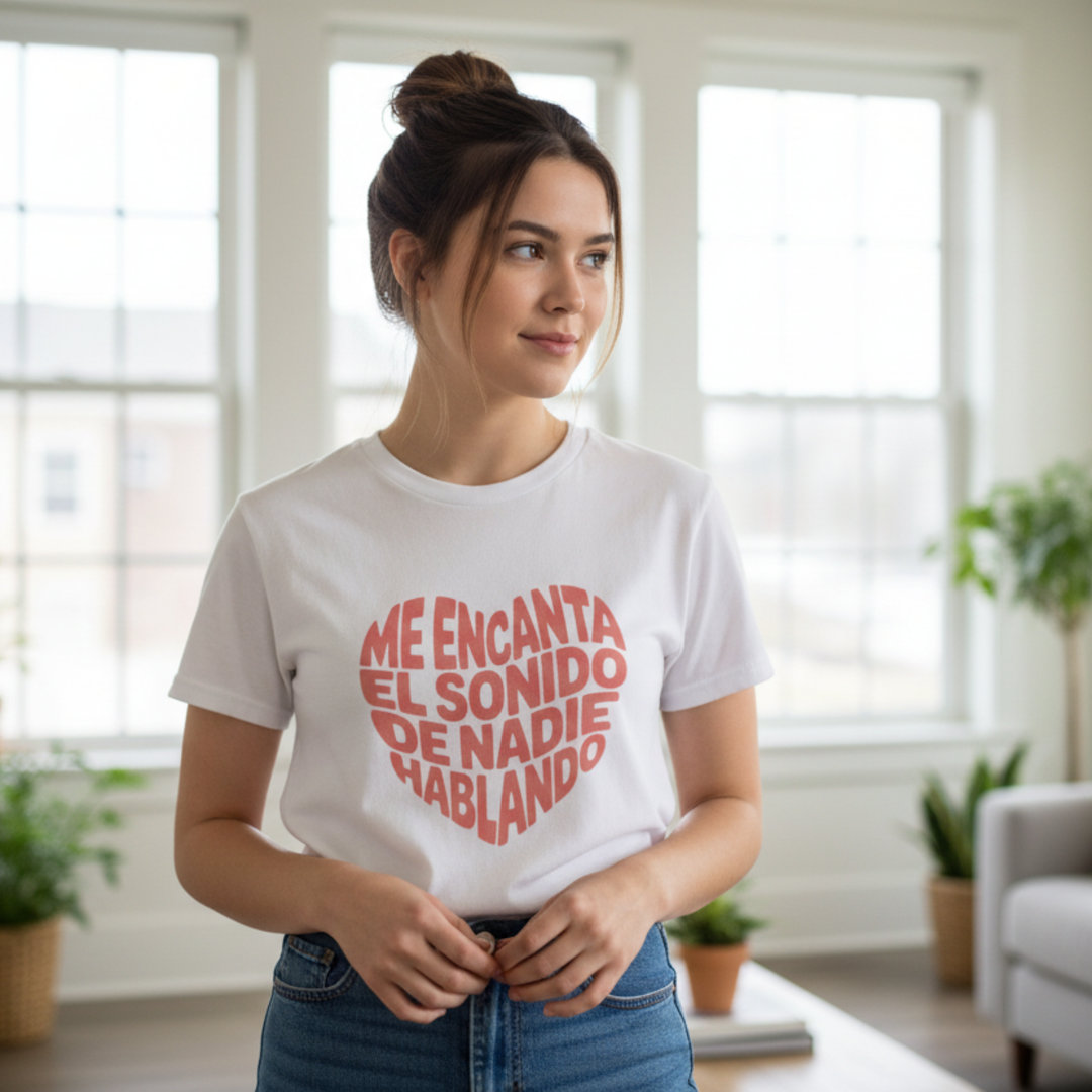 comprar-Camiseta Me encanta el sonido de nadie hablando-wondernastic