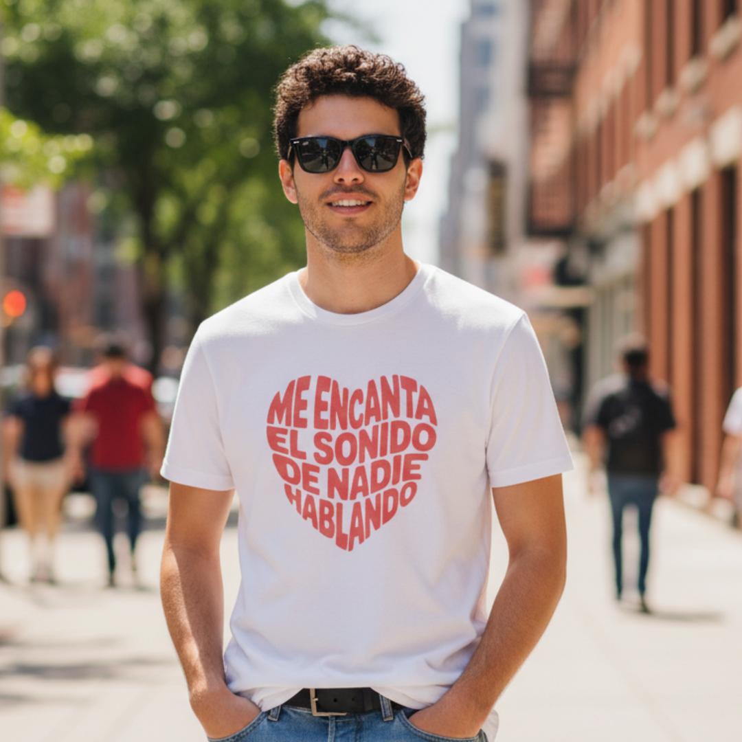 comprar-Camiseta Me encanta el sonido de nadie hablando-wondernastic