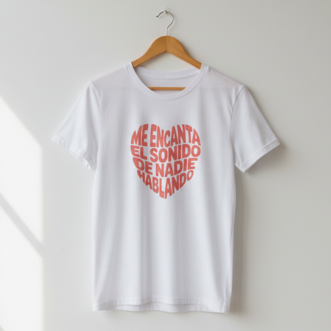 comprar-Camiseta Me encanta el sonido de nadie hablando-wondernastic