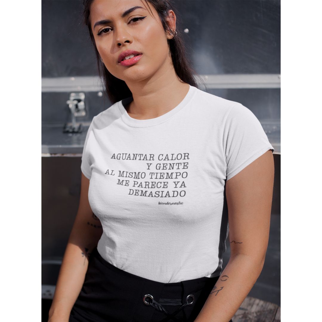 comprar-Camiseta Aguantar calor y gente al mismo tiempo-wondernastic