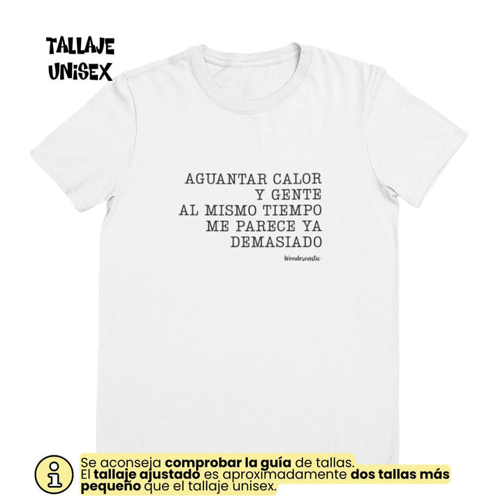 comprar-Camiseta Aguantar calor y gente al mismo tiempo-wondernastic