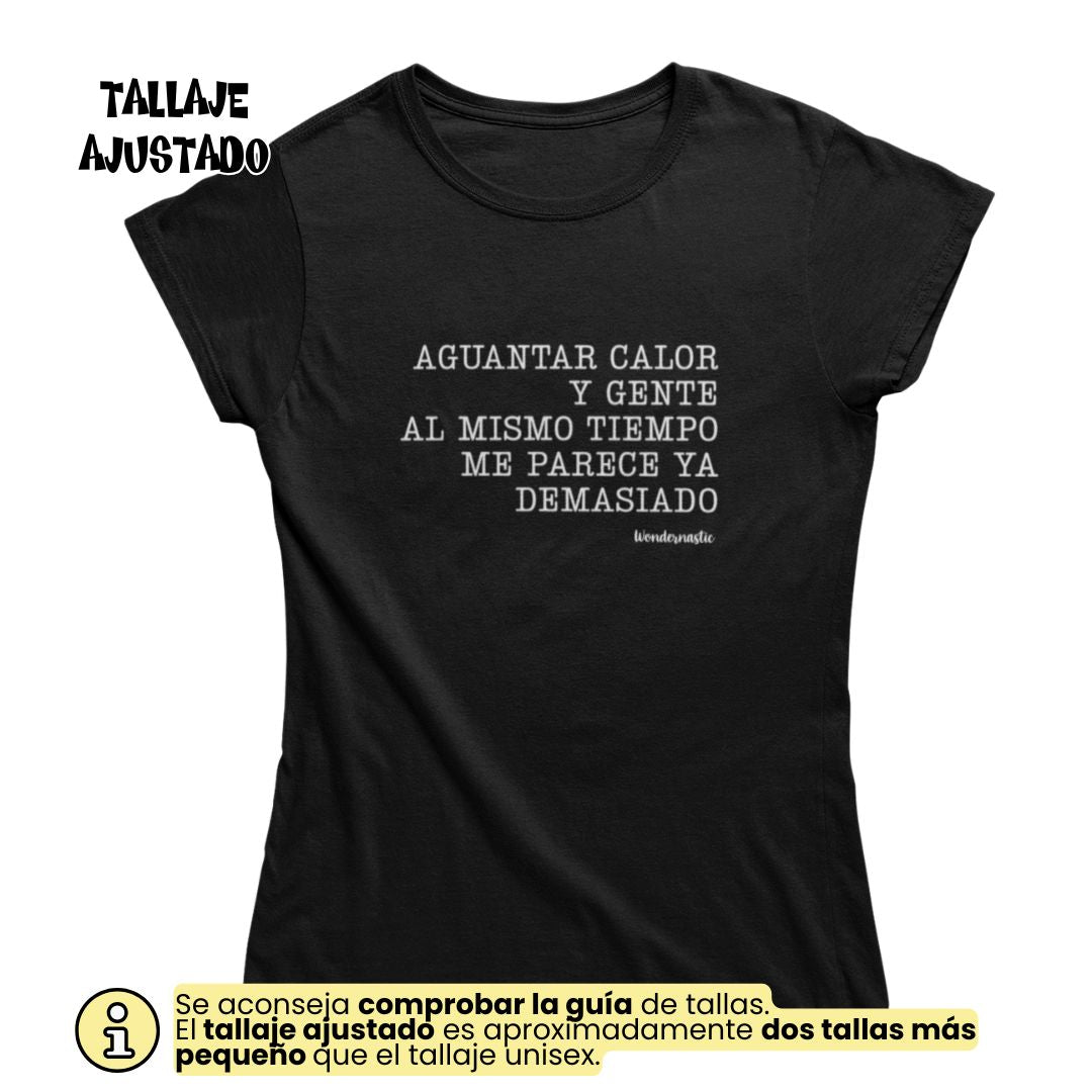 comprar-Camiseta Aguantar calor y gente al mismo tiempo-wondernastic