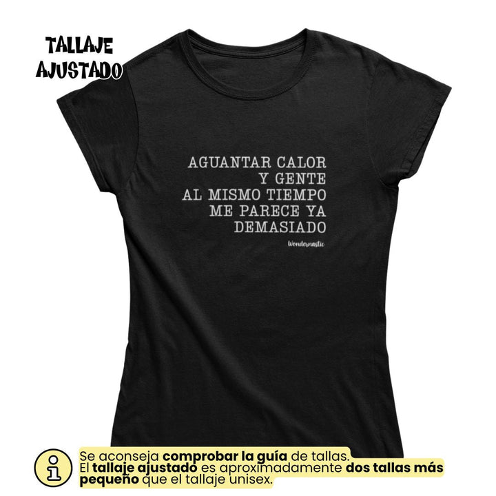 comprar-Camiseta Aguantar calor y gente al mismo tiempo-wondernastic