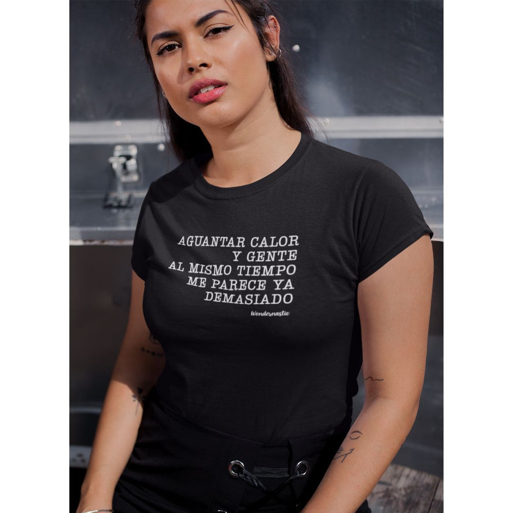 comprar-Camiseta Aguantar calor y gente al mismo tiempo-wondernastic