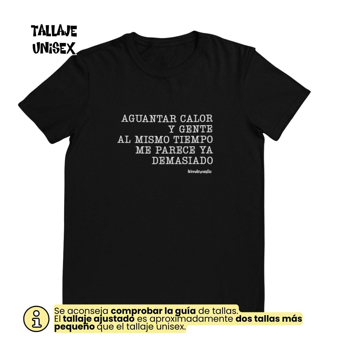 comprar-Camiseta Aguantar calor y gente al mismo tiempo-wondernastic