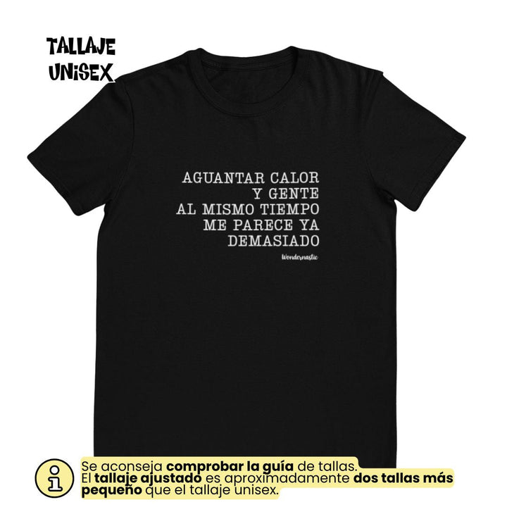 comprar-Camiseta Aguantar calor y gente al mismo tiempo-wondernastic