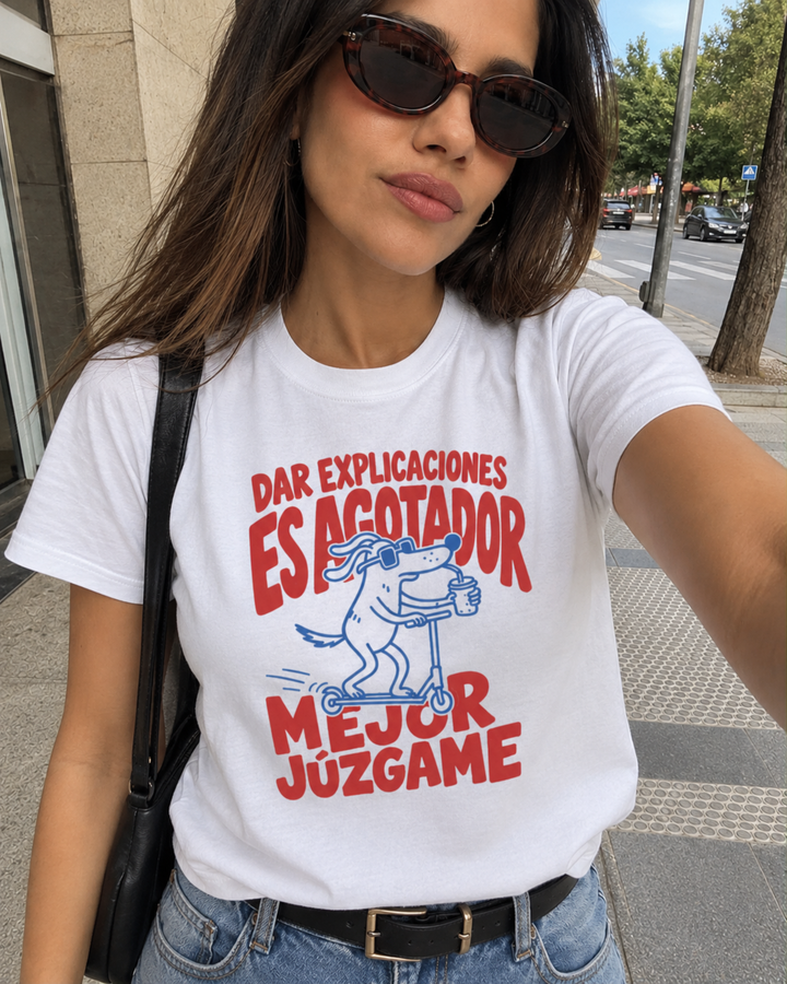 comprar-Camiseta Dar explicaciones es agotador-wondernastic