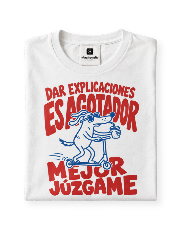 comprar-Camiseta Dar explicaciones es agotador-wondernastic