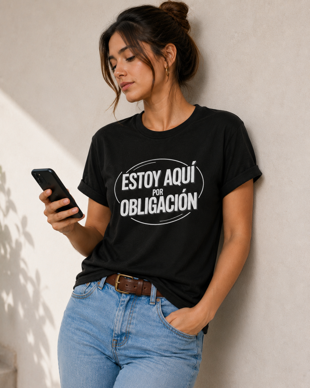 comprar-Camiseta Estoy aquí por obligación-wondernastic