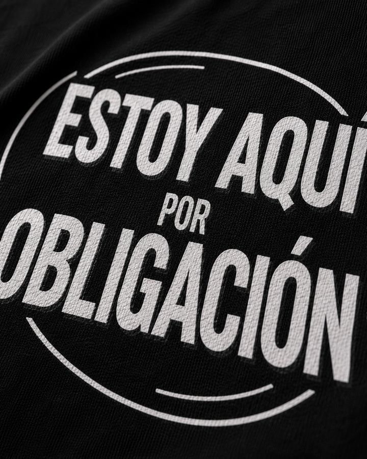 comprar-Camiseta Estoy aquí por obligación-wondernastic